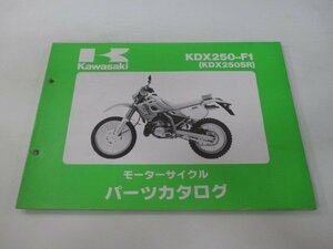 KDX250SR パーツリスト カワサキ 正規 中古 バイク 整備書 KDX250-F1整備に役立ちます go 車検 パーツカタログ 整備書