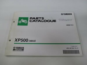 T-MAX パーツリスト 1版 ヤマハ 正規 中古 バイク 整備書 XP500 4B53 SJ08J hS 車検 パーツカタログ 整備書