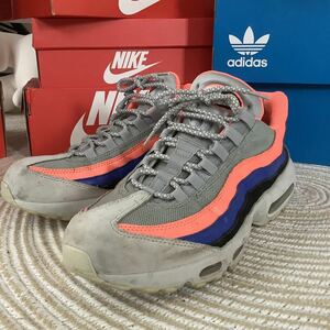 【29cm】NIKE AIR MAX95 NYナイキエアマックス95 ニューヨーク グレー ブルー サーモンオレンジ ブラック グラデ ニックス