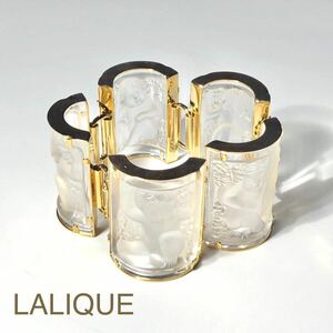 【美品】LALIQUE ラリック　アンファン　ブレスレット　ヴィンテージ　ケース付き　フランス製