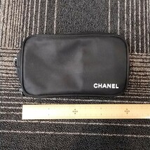 【TF0107】CHANEL シャネル 化粧ポーチ コスメポーチ アメニティ 小物 メイク ブラック ブランド品 コレクション 趣味 _画像8