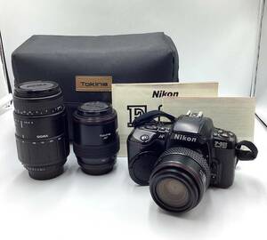 Nikon ニコン F-601 QUARTZ DATE AF Tokina AF28-70・70-210/SIGMA 70-300㎜一眼レフ 動作未確認　ジャンク【1976】