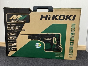 HiKOKI ハイコーキ 36V 40㎜ コードレスハンマドリル DH3640DA(2WPZ) BSL36B18X 電池2個付 急速充電器 ケース 対応 日立