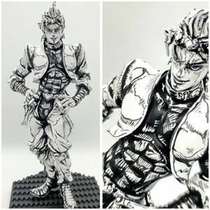 ジョジョの奇妙な冒険 二次元 リペイント DXコレクション ジョジョ フィギュアvol.3 DIO ディオ モノクロ