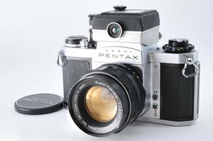 AsahiPentax ペンタックス SV Silver + Super-Takumar 55mm F/1.8 Lens 現状品 ジャンク #251BB2