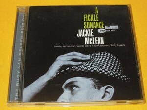 ジャッキー・マクリーン JACKIE McLEAN RVG リマスター CD A FICKLE SONANCE ブルーノート BLUE NOTE ソニー・クラーク