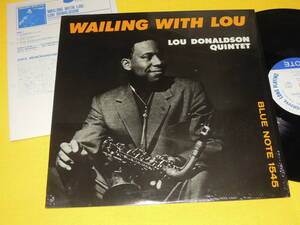 LOU DONALDSON QUINTET WAILING WITH YOU ルー・ドナルドソン 東芝EMI 国内盤 LP レコード BLP 1545 ブルーノート BLUE NOTE