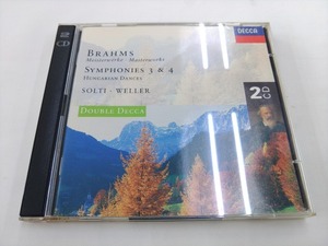 CD 2枚組 / BRAHMS : SYMPHONIES 3 & 4・HUNGARIAN DANCES / WALTER WELLER /【H53】/ 中古