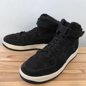 z9158 ナイキ エアフォース1 ハイ US12 30.0cm/黒 ブラック NIKE AIRFORCE1 HIGH AF1 HI メンズ スニーカー 中古