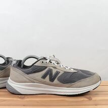 z9285【880】ニューバランス US10 28.0cm/灰 グレー newbalance メンズ スニーカー 中古_画像6