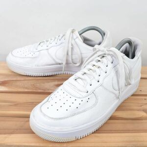 z9388 ナイキ エアフォース1 ウルトラフォース レザー US8 26.0cm/白 ホワイト NIKE AIRFORCE1 ULTRAFORCE LTHR メンズ スニーカー 中古