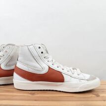 z9578 ナイキ ブレーザー ミッド ジャンボ US8.5 26.5cm/白 ホワイト ブラウン NIKE BLAZER MID 77 JUMBO ブレザー メンズ スニーカー 中古_画像5