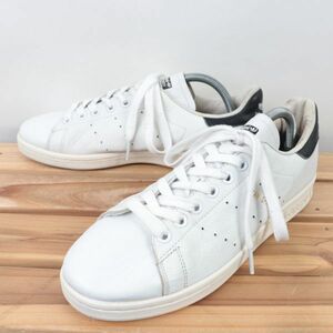 z9667 アディダス スタンスミス US8 1/2 26.5cm/白 ホワイト 黒 ブラック adidas STAN SMITH メンズ スニーカー 中古