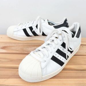 z9765 アディダス スーパースター US7 25.0cm/白 ホワイト 黒 ブラック adidas SUPERSTAR 80s メンズ ユニセックス スニーカー 中古