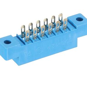 エッジカードコネクター 金メッキ製造 ブルー