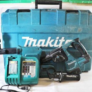 新潟発】makita 充電式ハンマードリル HR244D 18V 24mm バッテリー 集塵機 充電器 穴あけ 大工 木工 充電 ハンマ ドリル 工具 中古 マキタ