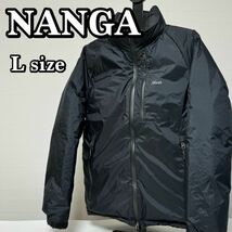 NANGA ナンガ AURORA STAND DOWN JACKET オーロラスタンドダウンジャケット Lサイズ ブラック 黒_画像1