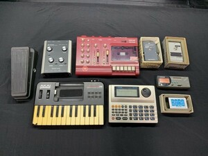 E4-943 ジャンク ミキサー エフェクター 等 まとめ Roland BOSS リズムマシン DR-670 ローランド シーケンサー TASCAM PORTA 02 他