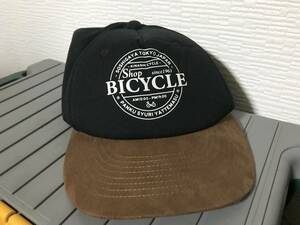 美品 KINASHI CYCLE 木梨サイクル キャップ 帽子 ツートン ブラック