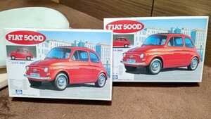 グンゼ産業 GUNZE SANGYO 1/24 FIAT 500D フィアット 500D 2台セット 1円スタート 売り切り