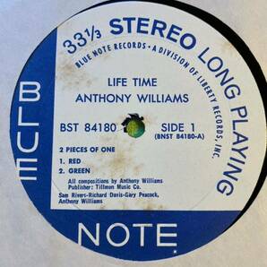 Anthony Williams Life Time Blue Note BST-84180/BLP-4180 US盤 Herbie Hancock Bobby Hutchersonの画像3