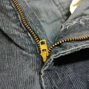 着用回数が少ない通常の古着程度★vintage★アメリカ製★Levi's★リーバイス★517 コーデュロイパンツ★紺 33x32インチの画像8