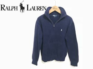 ラルフローレン ハーフジップ セーター 150 ポニー Polo by Ralph Lauren 紺ネイビー *4