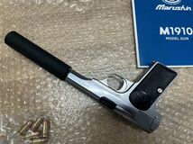 最新モデル　モデルガン　m1910 ブラックサイレンサー　サプレッサー　マルシン　ルパン　007 fn_画像6