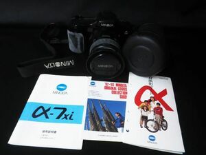 ジャンク MINOLTA ミノルタ 一眼レフ カメラ α-7xi zoom レンズ付き 【e】