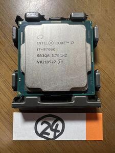 【保証有り】CPU Intel Core i7-8700K 3.7GHz PCパーツ インテル SR3QR i7 【送料無料】24