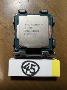 【保証有り】CPU Intel Core i7-6700K 3.7GHz PCパーツ インテル SR3QR i7 【送料無料】45