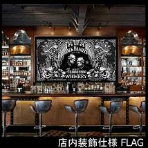 ★室内装飾仕様★ JACK DANIEL’S ジャックダニエル旗 J00 インテリア ガレージ雑貨 アメリカ雑貨 パブグッズ バー フラッグ アンティーク_画像2