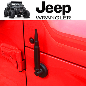 送料無料（メール便）弾丸アンテナ ジープ ラングラー ショートアンテナ Jeep Wrangler JK JL Unlimited Sport Rubicon Sahara