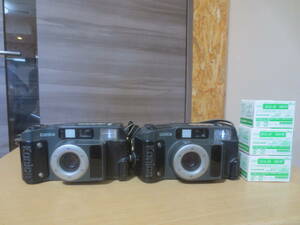 ●●●　　まとめて2台セット　　KONICA 　コニカ　 現場監督 ★期限切れフイルム3個付き