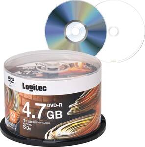 DVD-R ロジテック DVD-R CPRM対応 1回記録用 録画用 4.7GB 120分 16倍速 記録メディア スピンドルケー