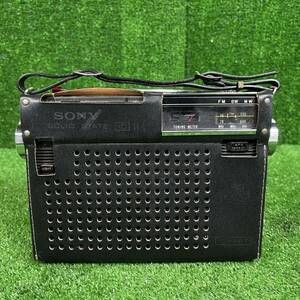 2-546】SONY ICF-110B ケース付き ソニー ソリッドステート 3バンドラジオ