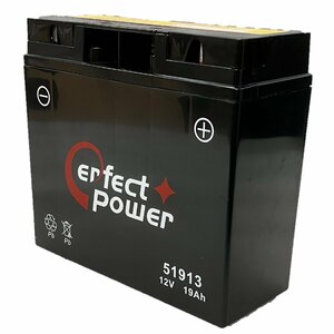 PERFECT POWER 51913 バイクバッテリー充電済 【互換 YT19BL-BS BMW 51913 EXIDE-61212346800】 即使用可能