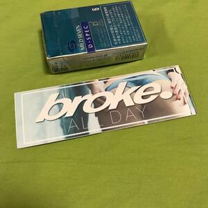 broke. ★Slap★　ステッカー　USDM 　ブローク　broke allday