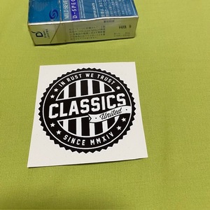 CLASSICS UNITED ★ラウンド★ ステッカー UK クラシックスユナイテッド　旧車　空冷　ミニ　USDM ハチマル