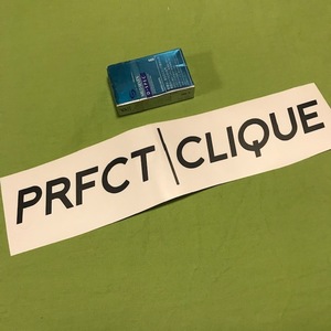 PRFCT/CLIQUE バナー　抜きステッカー 　黒　 EURO パーフェクト クリーク ユーロ　アウディ　BMW　VW　メルセデス