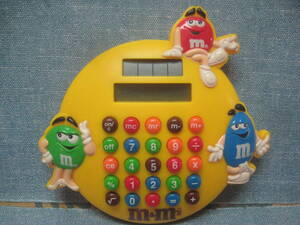 ☆希少 珍品 M&MS ソーラー電卓 MARS INC 1999 ☆