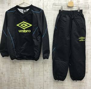 A528◇UMBRO｜アンブロ　キッズジャージセット　ブラック　サイズトップス140 パンツ130