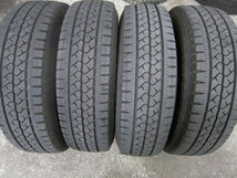 ブリヂストン　ブリザックVL1　195/80R15 107/105 LT　中古4本セット　ハイエース　キャラバン　NV350_画像1