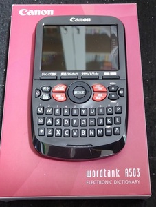 電子辞書　Canon キヤノン wordtank A503　英語 中国語 電子辞書