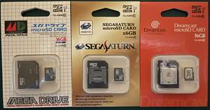 【新品未開封】16GB microSD CARD メガドライブ/セガサターン/ドリームキャスト　MEGA DRIVE/SEGA SATURN/Dreamcast