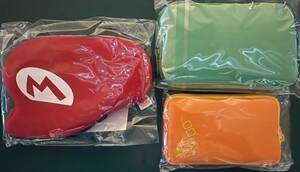 [ новый товар нераспечатанный ] Club Nintendo сумка Mario шляпа type Nintendo DS для /THE YEAR OF LUIGI Nintendo 3DSLL сумка / Nintendo DS Lite для 