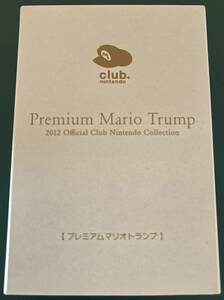 【新品未開封】クラブニンテンドー プレミアム マリオ トランプ/Premium Mario Trump