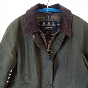 Barbour バブアーオイルドジャケット ビデイル　レディース　UK8 カーキ