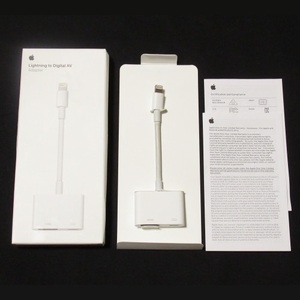 送料無料 Apple Lightning to Digital AV Adapter AVアダプタ HDMI ケーブル MD826AM/A