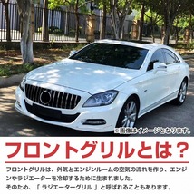 【送料無料】ベンツ W218 X218 C218 前期 CLSクラス CLS350 CLS550 パナメリカーナ グリル AMG GTルック GTR 2011-2014 縦フィン 黒/黒_画像3